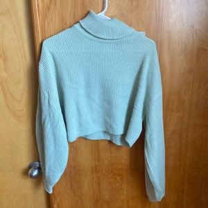 Cropped cute turtleneck sweater NWT